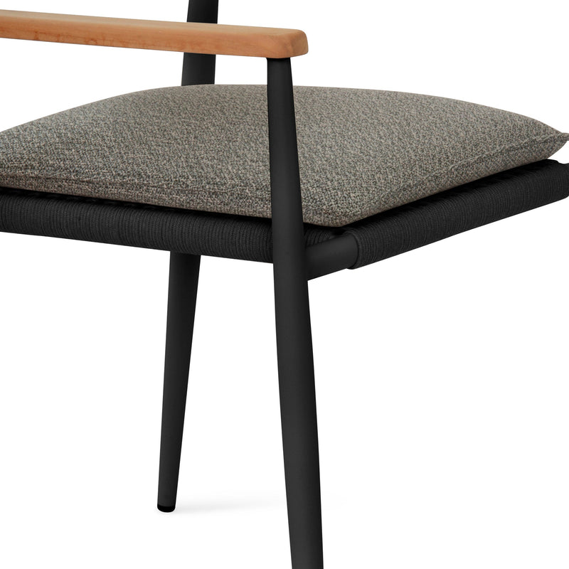 Togo Arm Chair - BETACO Chairs - Black Rope / Black Aluminum - HORNE