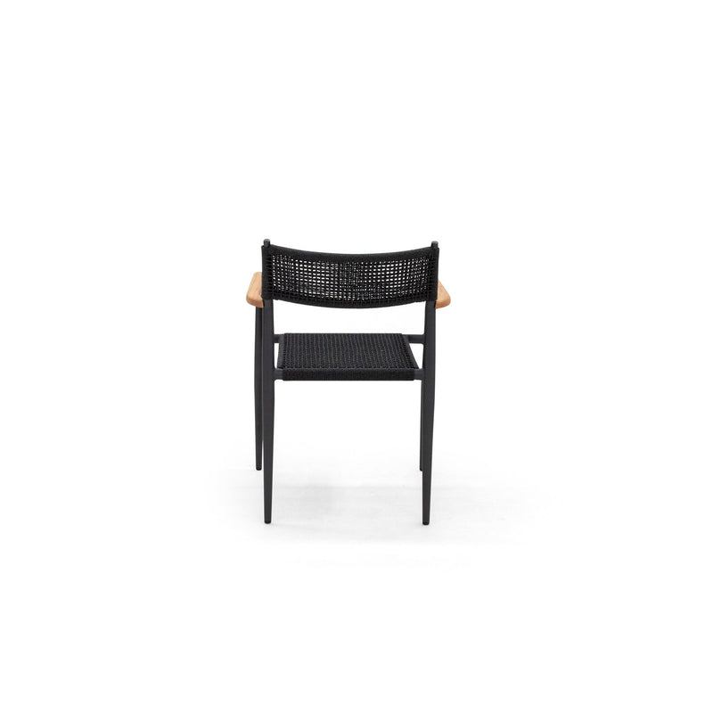 Togo Arm Chair - BETACO Chairs - Black Rope / Black Aluminum - HORNE