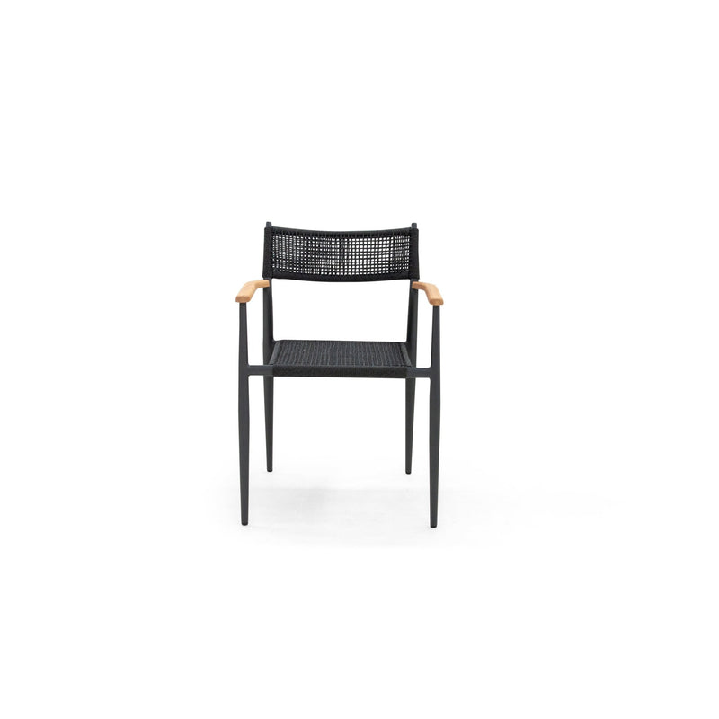 Togo Arm Chair - BETACO Chairs - Black Rope / Black Aluminum - HORNE