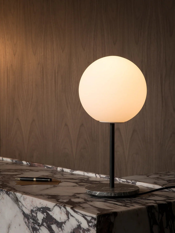 TR Bulb Table Lamp - Audo Copenhagen Table + Task - Brushed Brass - HORNE