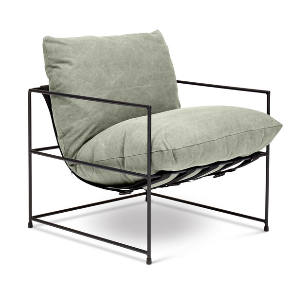 Trent Accent Chair - Urbia Chairs - Washed Forest - HORNE