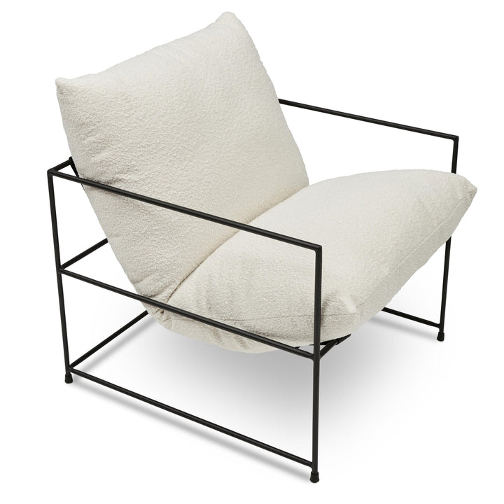 Trent Accent Chair - Urbia Chairs - White Bouclé - HORNE
