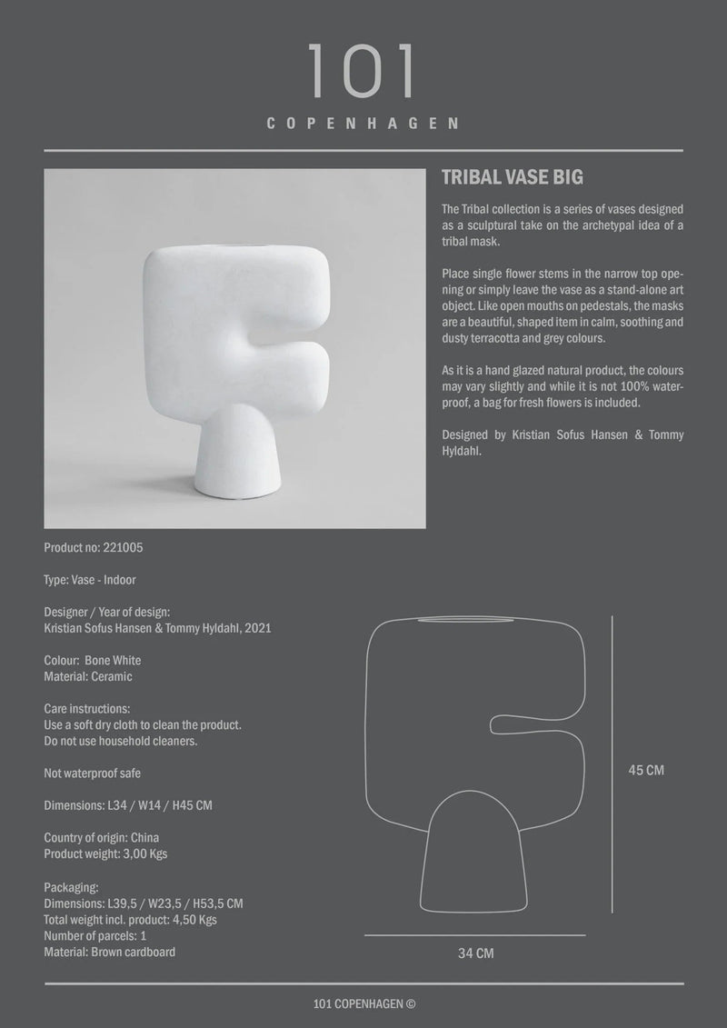 Tribal Vase - 101 Copenhagen Vases - Mini - Terracotta - HORNE