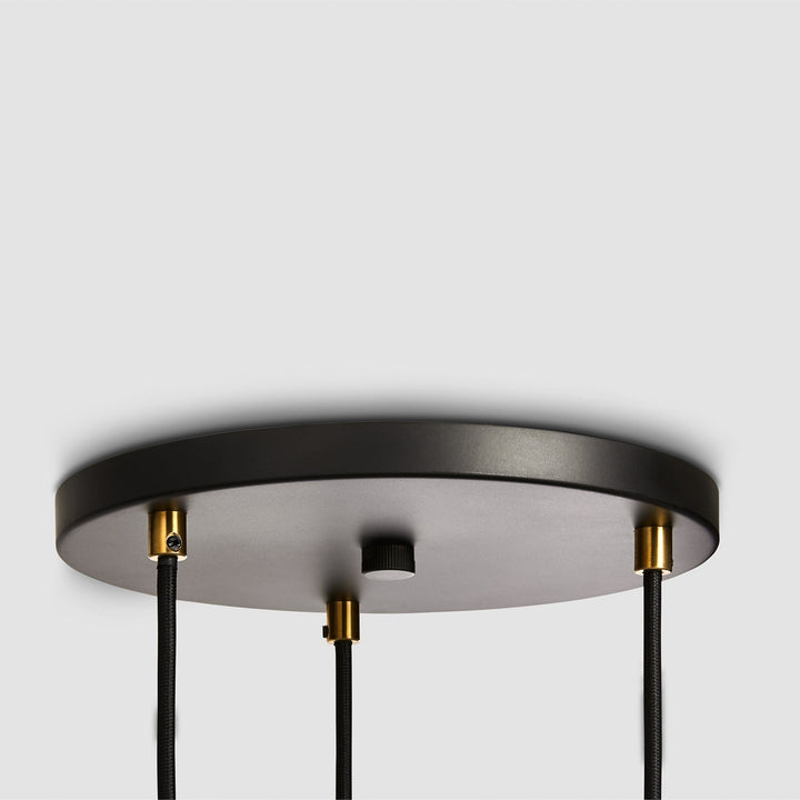 Triple Pendant + Sphere IV - Black Canopy - Tala Cluster Pendants - Graphite - HORNE