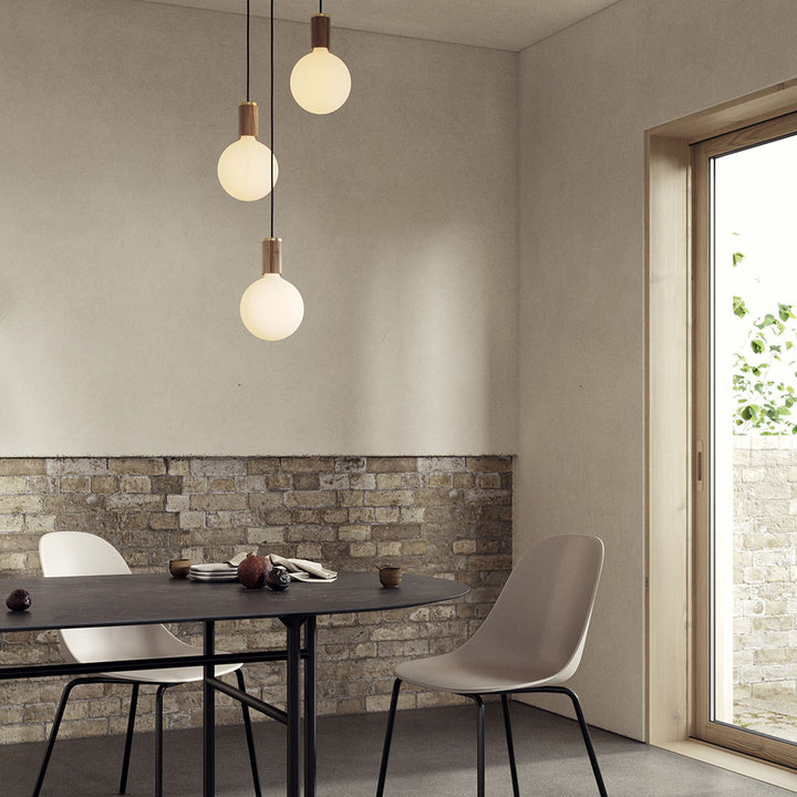 Triple Pendant + Sphere IV - Black Canopy - Tala Cluster Pendants - Graphite - HORNE