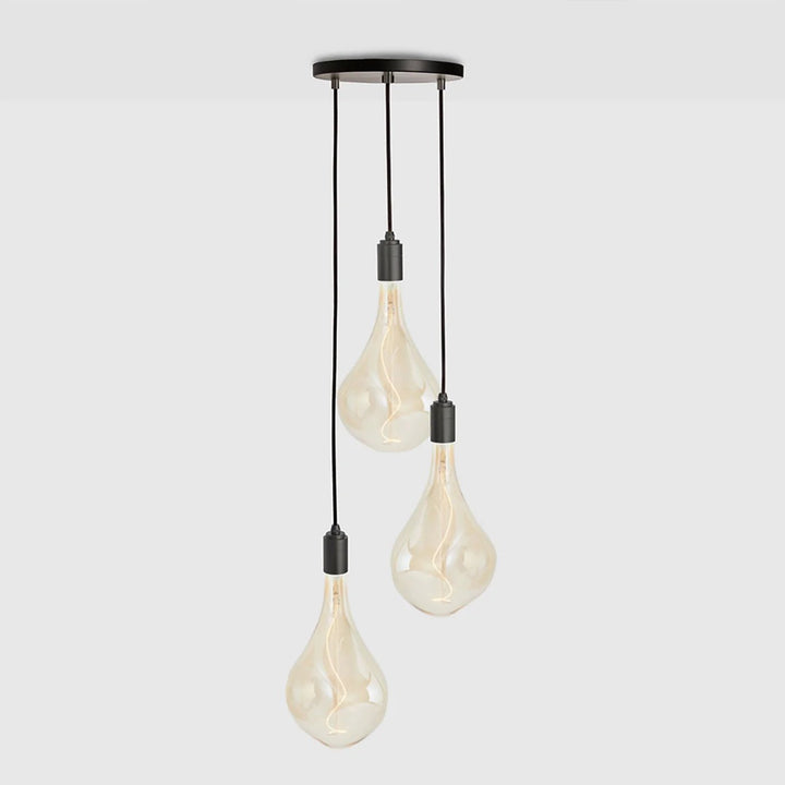 Triple Pendant Voronoi III - Tala Cluster Pendants - Graphite + Voronoi III - HORNE