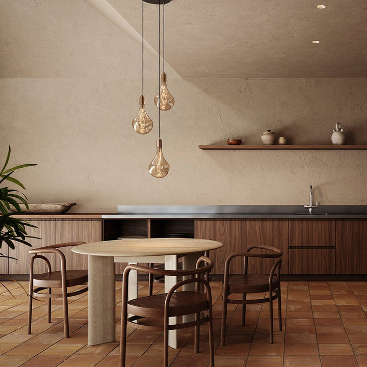 Triple Pendant Voronoi III - Tala Cluster Pendants - Graphite + Voronoi III - HORNE