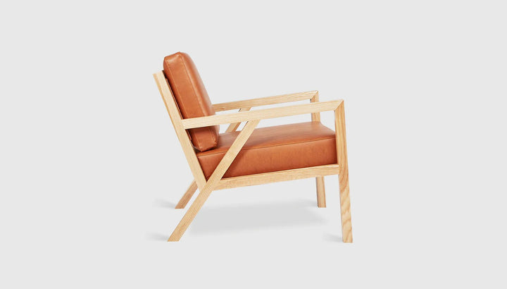 Truss Chair - Gus* Modern Chairs - Truss Lounge Chair Vintage Smoke Ash Natural - HORNE