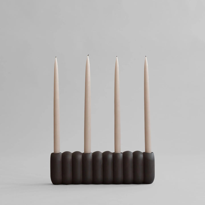 Tube Candle Holder - 101 Copenhagen Candle Holders - Big - Coffee - HORNE