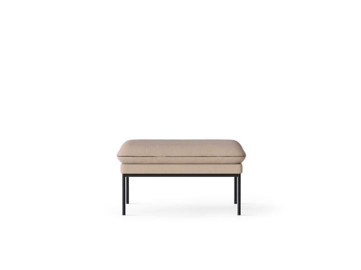 Turn Pouf - Ferm Living Stools + Benches + Ottomans - Hallingdal - Beige - HORNE