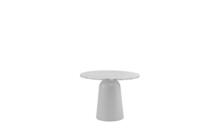 Turn Table Ø55 - Normann Copenhagen Side Tables - Turn Table Ø55 Marble - White - HORNE