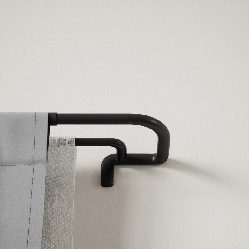 Twilight Double Blackout Curtain Rod - Umbra Bath - Matte-Black - HORNE