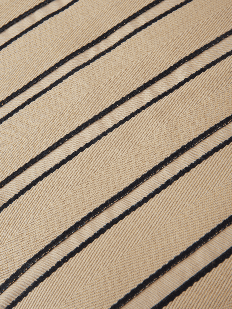 Twill Bolster Cushion - Ferm Living Chair & Sofa Cushions - Cashmere/Black - HORNE