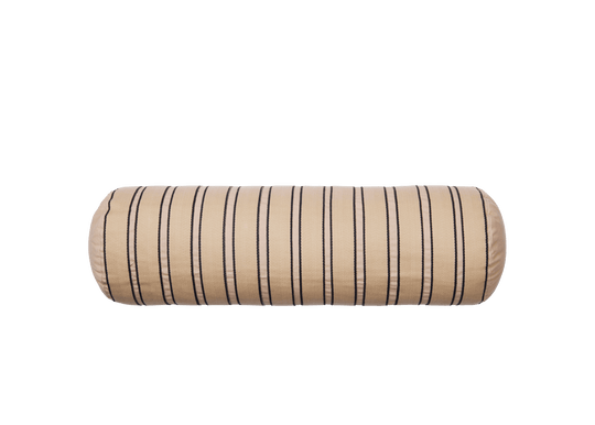 Twill Bolster Cushion - Ferm Living Chair & Sofa Cushions - Cashmere/Black - HORNE