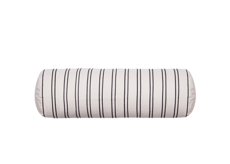 Twill Bolster Cushion - Ferm Living Chair & Sofa Cushions - Cashmere/Black - HORNE