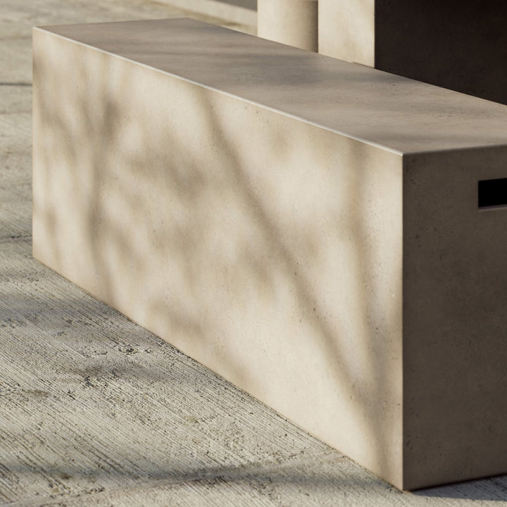 Una Bench - Urbia Stools + Benches + Ottomans - Ivory Terrazzo - Large - HORNE