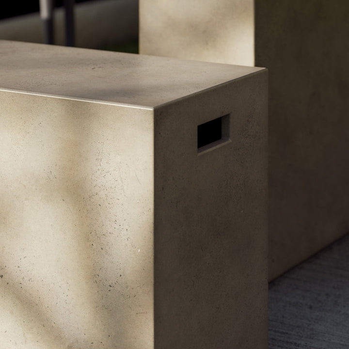 Una Bench - Urbia Stools + Benches + Ottomans - Ivory Terrazzo - Large - HORNE