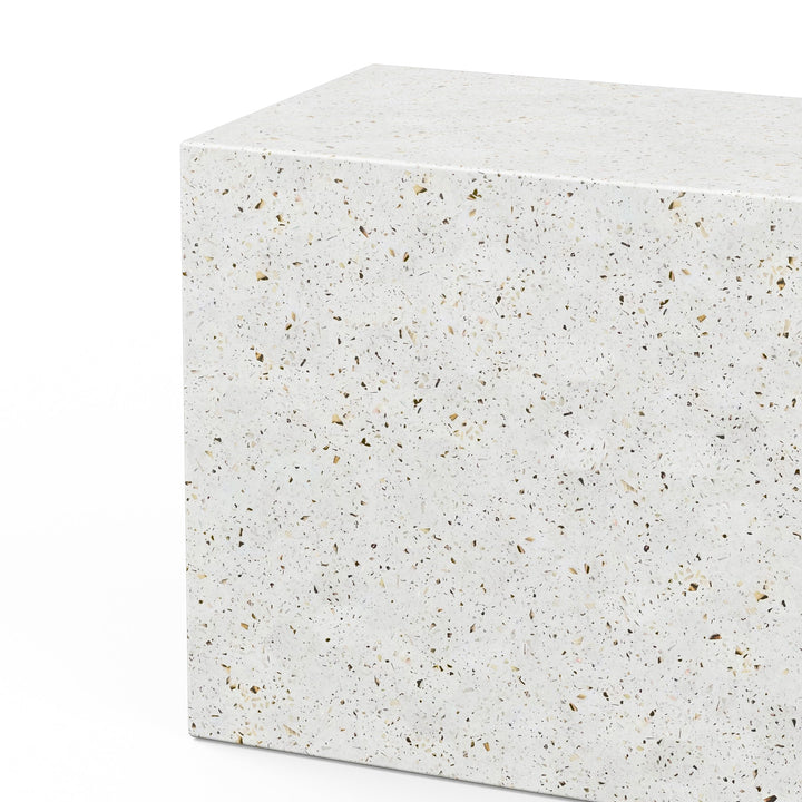 Una Bench - Urbia Stools + Benches + Ottomans - Ivory Terrazzo - Large - HORNE