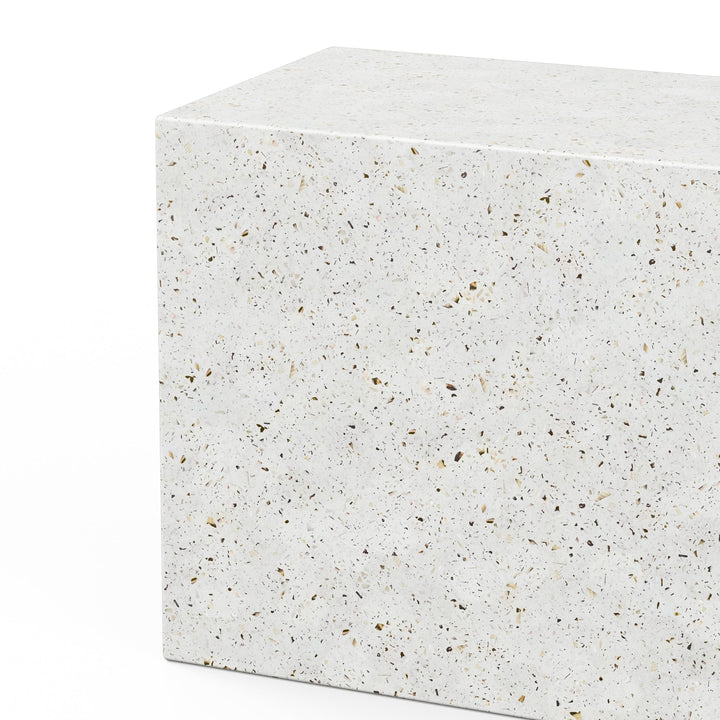 Una Bench - Urbia Stools + Benches + Ottomans - Ivory Terrazzo - Large - HORNE