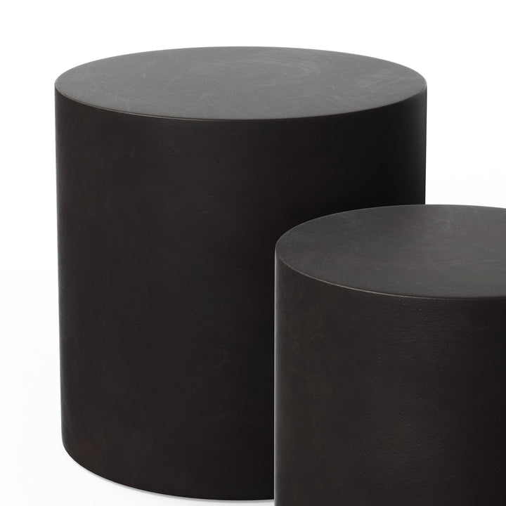 Una Pedestal - Set of 2 - Urbia Tables - Lava - HORNE