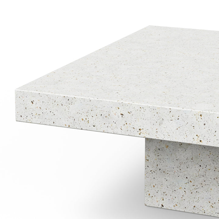Una Square Coffee Table - Urbia Coffee Tables - Ivory Terrazzo - HORNE