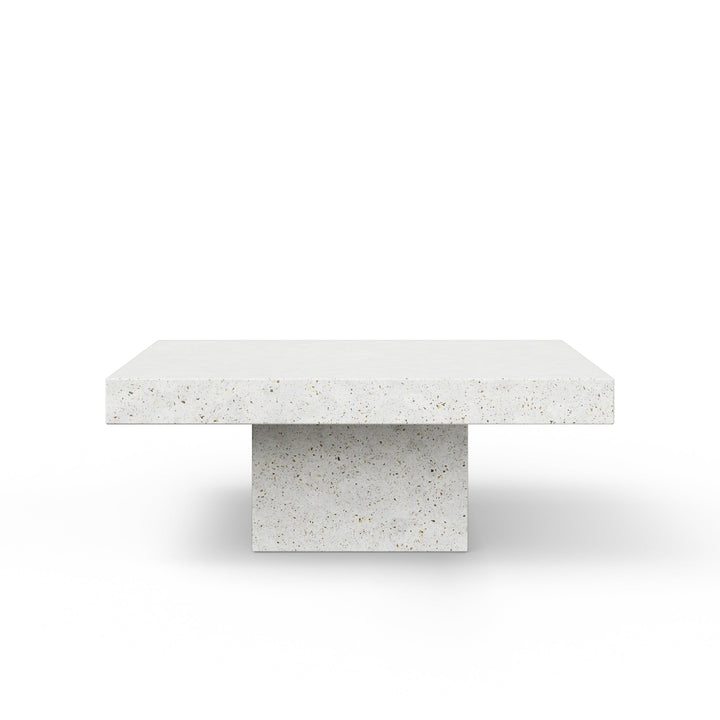 Una Square Coffee Table - Urbia Coffee Tables - Ivory Terrazzo - HORNE