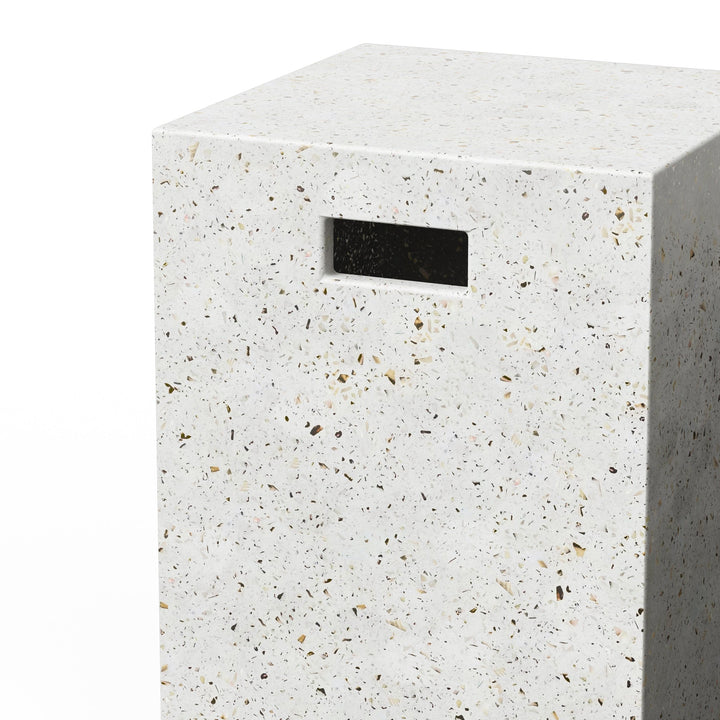 Una Stool - Urbia Stools + Benches + Ottomans - Ivory Terrazzo - HORNE