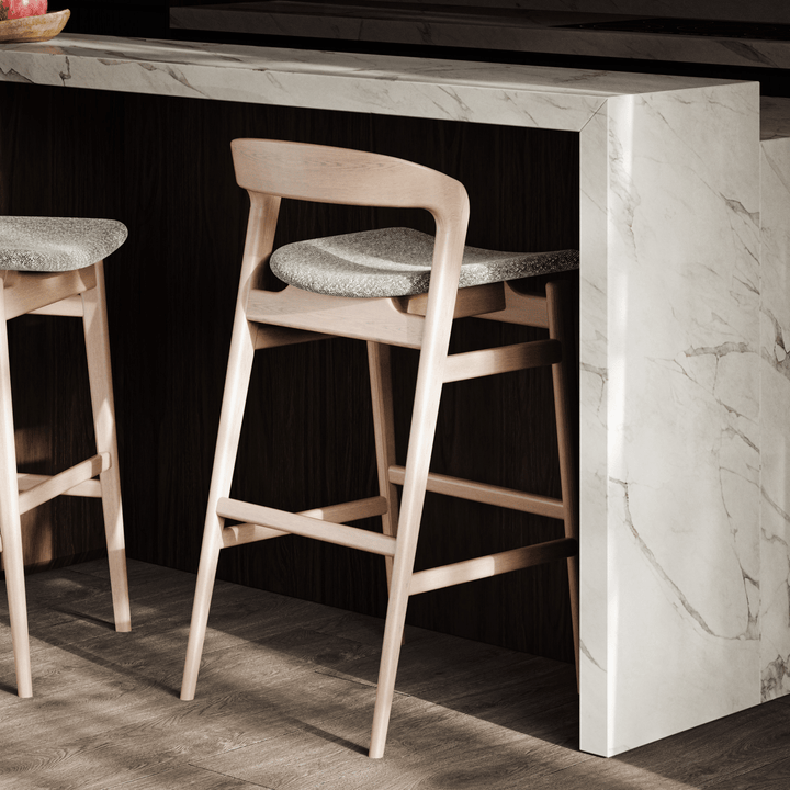 Velma Counter Stool - Urbia Chairs - Medley Ivory Nogal - HORNE