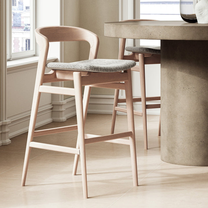 Velma Counter Stool - Urbia Chairs - Medley Ivory Nogal - HORNE