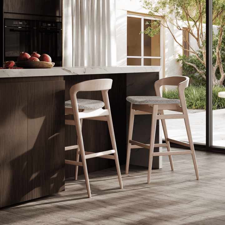 Velma Counter Stool - Urbia Chairs - Medley Ivory Nogal - HORNE