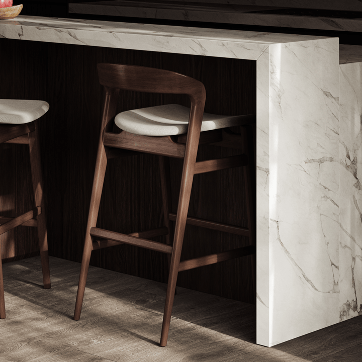 Velma Counter Stool - Urbia Chairs - Medley Ivory Nogal - HORNE