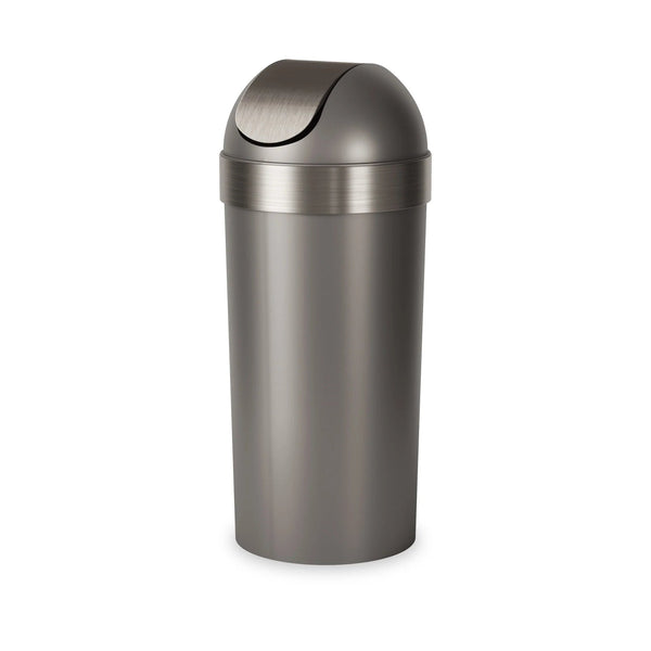 Venti Trash Can - Umbra Storage + Organization - Pewter - HORNE