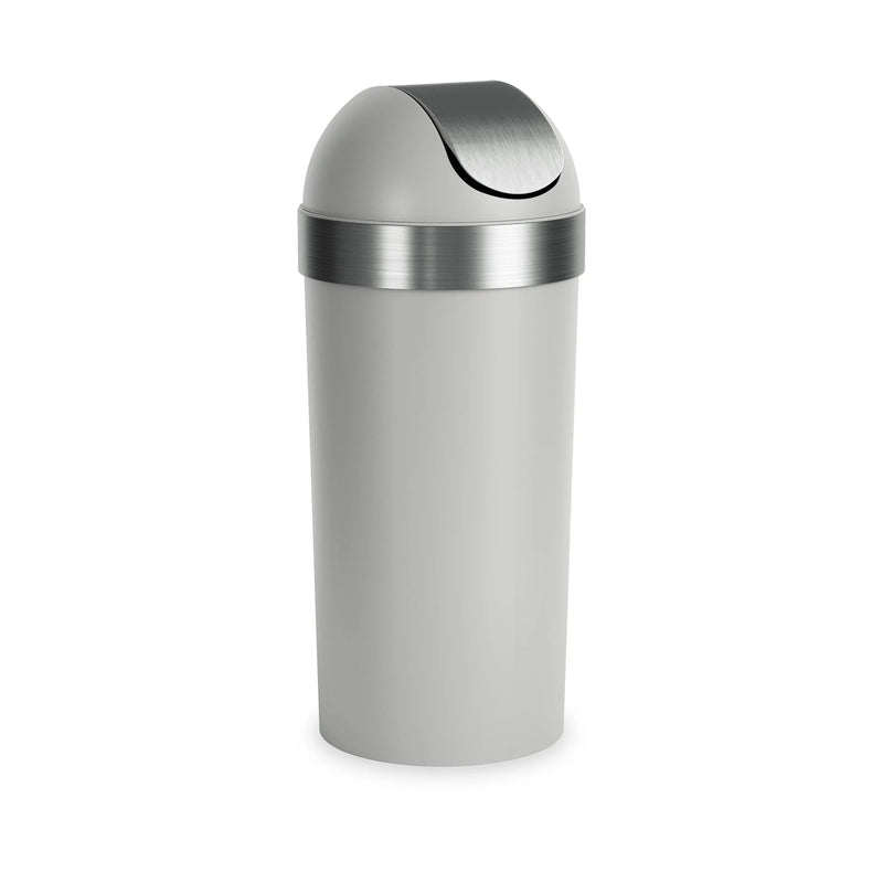 Venti Trash Can - Umbra Storage + Organization - Black-Nickel - HORNE