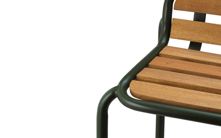 Vig Chair Wood - Normann Copenhagen Outdoor Seating - Dark Green - HORNE