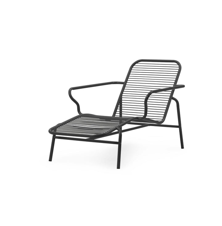 Vig Chaise Longue - Normann Copenhagen Outdoor Seating - Black - HORNE
