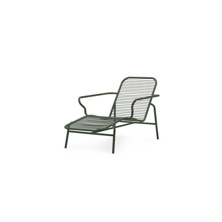 Vig Chaise Longue - Normann Copenhagen Outdoor Seating - Dark Green - HORNE