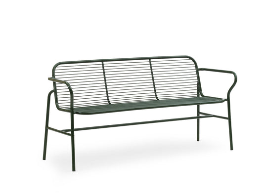 Vig Dining Bench - Normann Copenhagen Outdoor Seating - Dark Green - HORNE