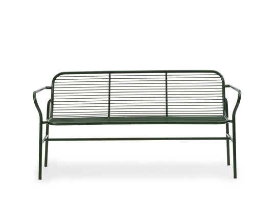 Vig Dining Bench - Normann Copenhagen Outdoor Seating - Dark Green - HORNE