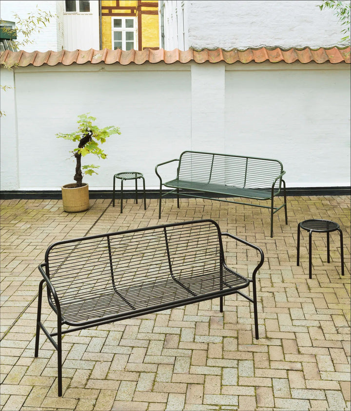Vig Dining Bench - Normann Copenhagen Outdoor Seating - Black - HORNE