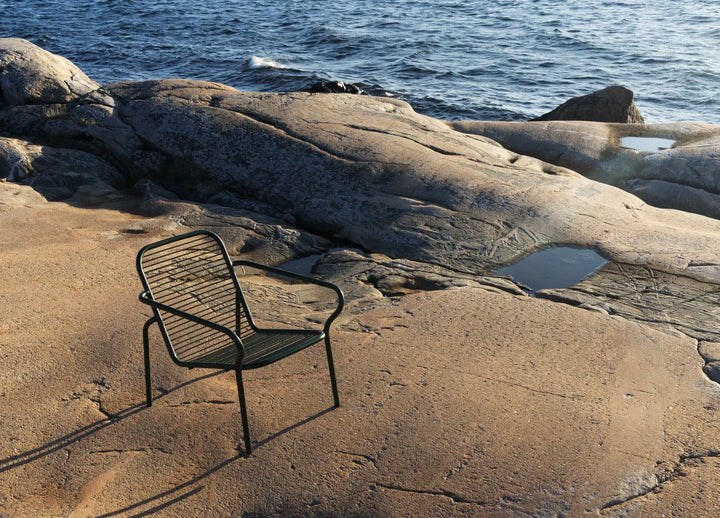 Vig Lounge Chair - Normann Copenhagen Outdoor Seating - Dark Green - HORNE