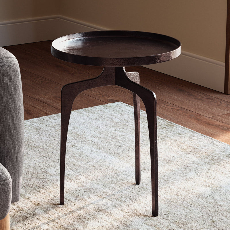 Vinya End Table - Urbia Table + Task - Antique Brass - HORNE