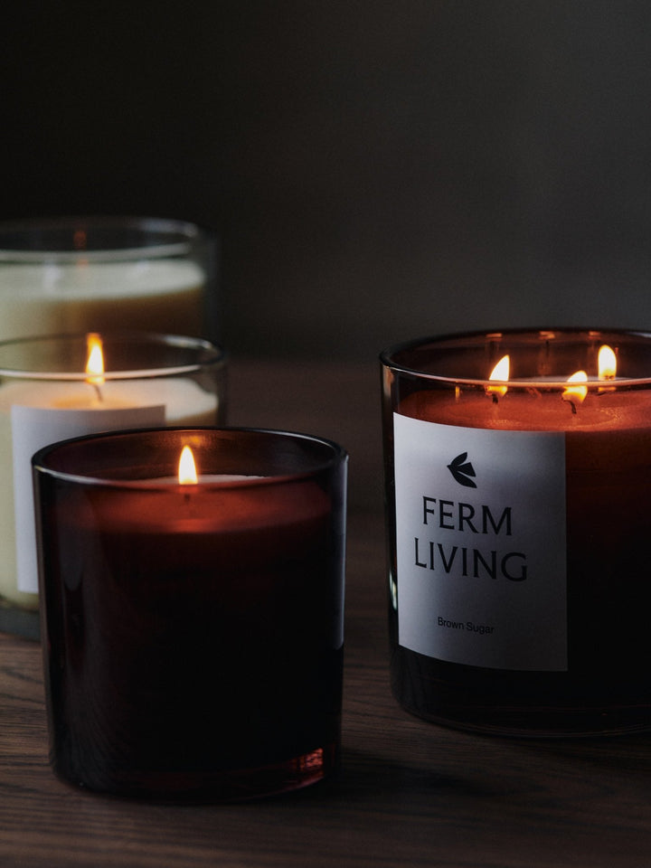 Vitto Scented Candle - H10 - Ferm Living Candle Holders - Light Celedon - HORNE