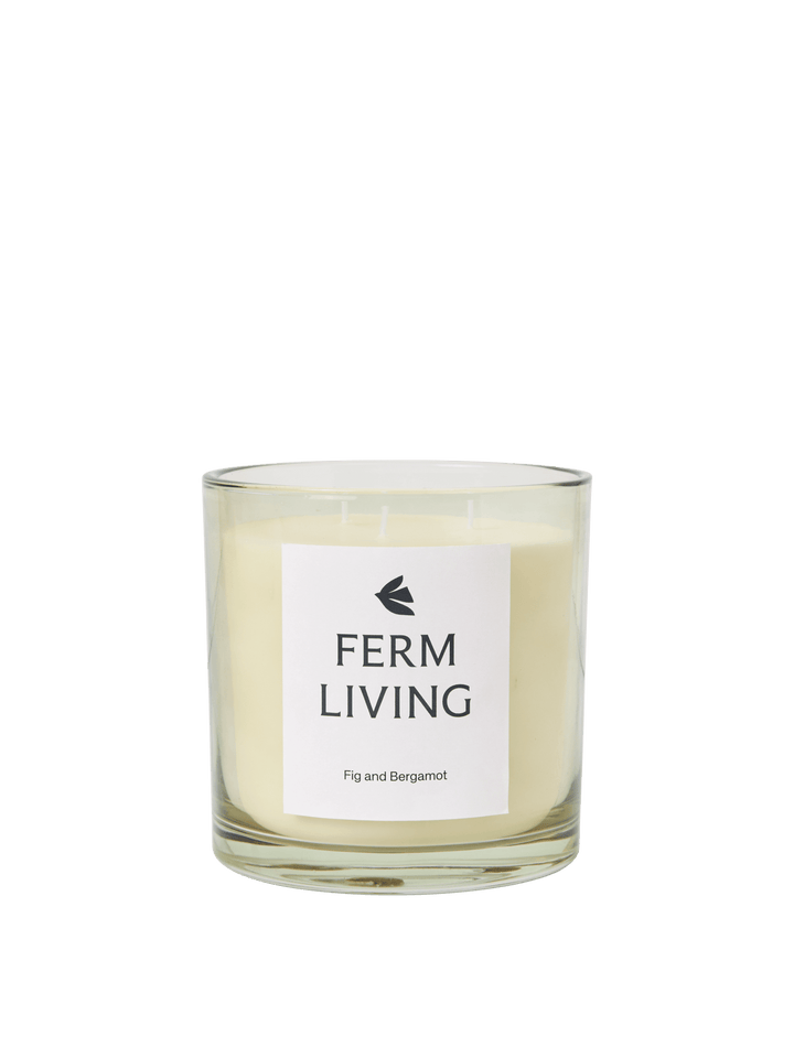 Vitto Scented Candle - H12 - Ferm Living Candle Holders - Light Celedon - HORNE