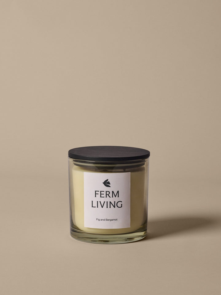 Vitto Scented Candle - H12 - Ferm Living Candle Holders - Light Celedon - HORNE