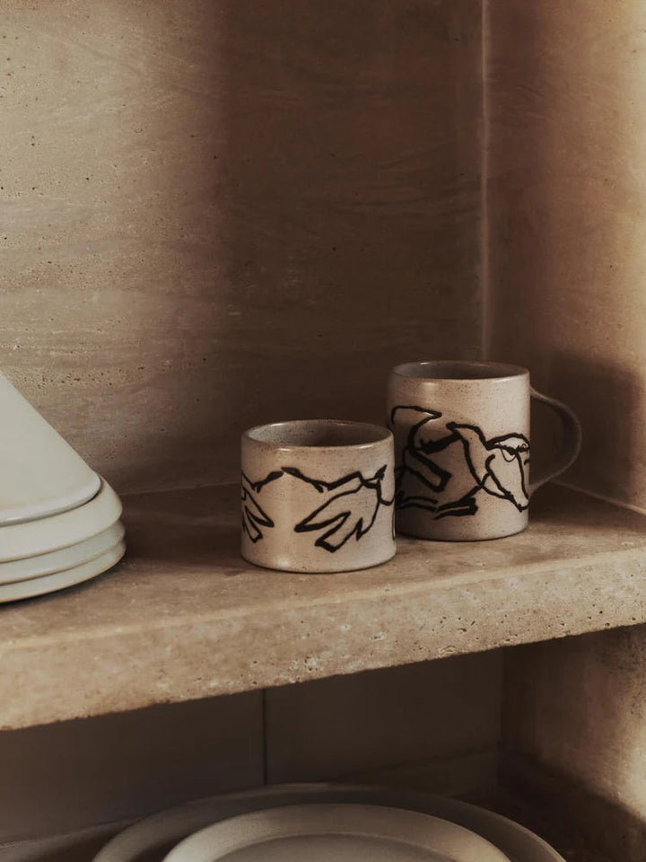 Vuelo Mug - Ferm Living Drinkware - Elm Green - HORNE