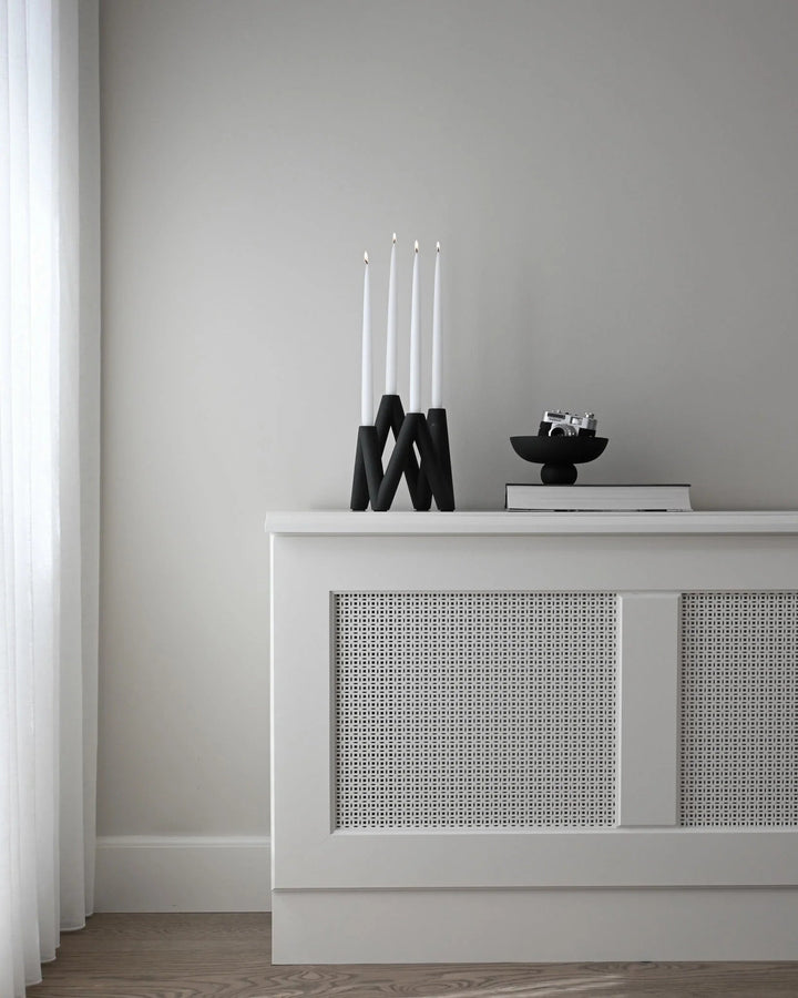 W Candle Holder - 101 Copenhagen Candle Holders - Black - HORNE