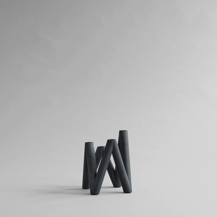 W Candle Holder - 101 Copenhagen Candle Holders - Black - HORNE