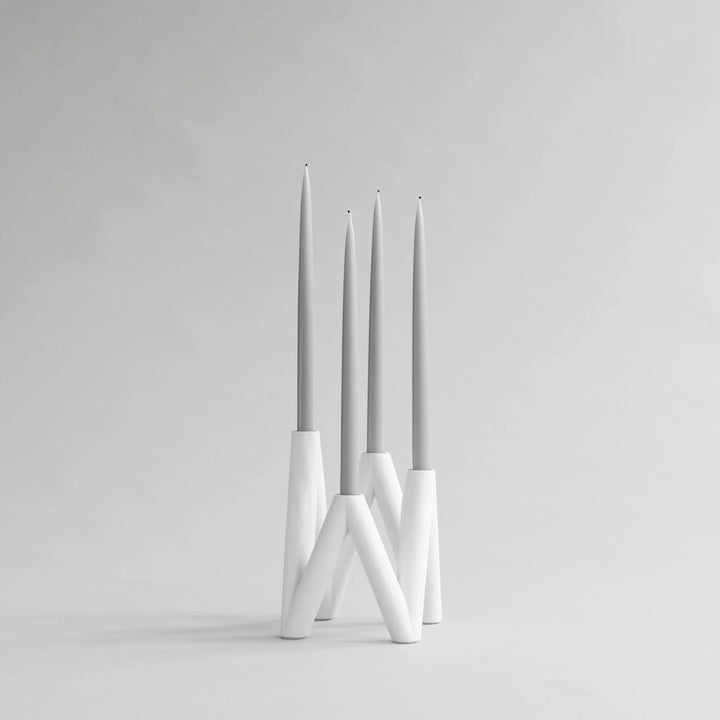 W Candle Holder - 101 Copenhagen Candle Holders - Bone White - HORNE