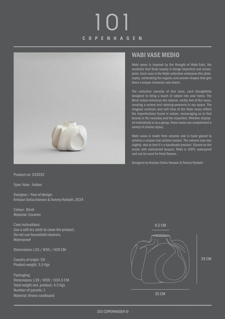 Wabi Vase - 101 Copenhagen Vases - Mini - HORNE