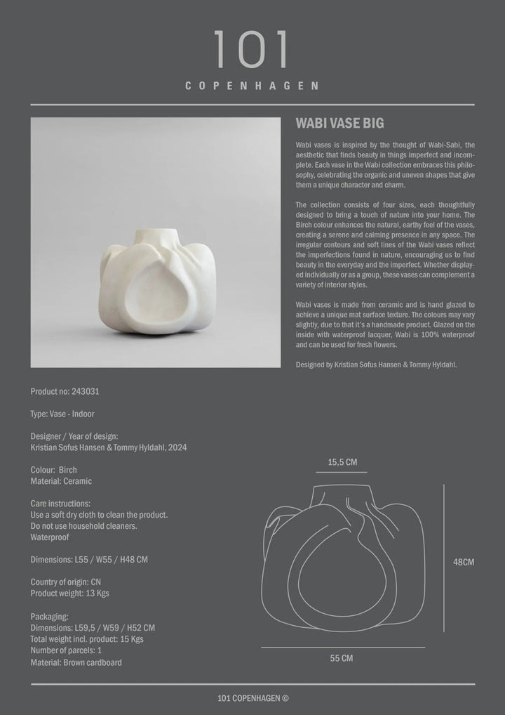 Wabi Vase - 101 Copenhagen Vases - Mini - HORNE